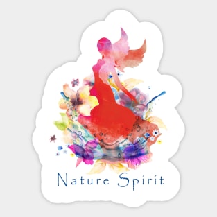 Nature Spirit- red Sticker